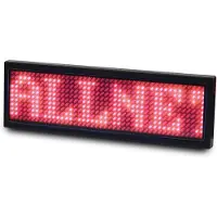 ALLNET Namensschild elektronisch programmierbar Seriell - Farbe rot