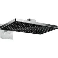 Hansgrohe Rainmaker Select, Fester Duschkopf, Schwarz, Chrom, Zimmerdecke