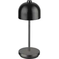 Assheuer & Pott APS 17051 JOSEF Mini Kabellose USB-C Tischleuchte, Fartemperatur und Helligkeit einstellbar, spritzwasssergeschützt IP 54, inkl. Dockinstation und Fernbedienung, gunmetal