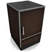 Glutos Küchenofen HH 03 S | 7 kW | Braun | Scharnier rechts