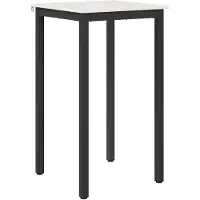 vidaXL Bartisch Weiß 60 x 60 x 105 cm Massives Kiefernholz