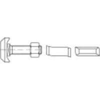 Alstertaler Schrauben & Präzisionsteile Hammerkopfschrauben M16 40 mm 88950 Edel