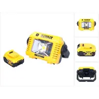 DeWalt DCL 077 Akku LED Arbeitsstrahler 12 V 18 V 2000 lm IP54 + 1x Akku 5,0 Ah - ohne Ladegerät