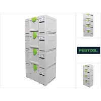 Festool Systainer Set 4x SYS3 M 237 ( 4x 204843 ) 21,4 Liter 396x296x237mm Werkzeugkoffer koppelbar