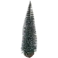 BURI LED Deko Tannenbaum beschneit 50cm Weihnachtsbaum Weihnachtsdeko Tischdeko Baum