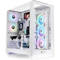 Thermaltake View 390 TG, Midi Tower, PC, Weiß, ATX, Mini-ITX, micro ATX, SPCC, Gehärtetes Glas, Gaming