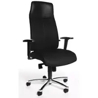 Topstar Bürostuhl High Sit Up, SU39T BG0 Stoff schwarz, Gestell chrom