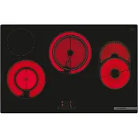 Bosch Serie 4 PKH811BB1D, Schwarz, Integriert, 80 cm, Keramik, Glaskeramik, 4 Zone(n)