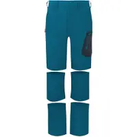TROLLKIDS Preikestolen Double Zip-Off Kinder Wanderhose blau 140