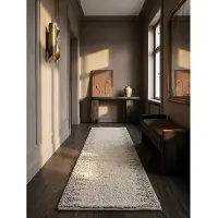 KADIMA DESIGN Läufer Bordüre Beige 60 x 230 cm - MEDWAY