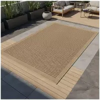 KADIMA DESIGN Outdoor Teppich Vintage Wetterfest Waschbar Strapazierfähig | Schwarz 160x230 cm Balkon Terrasse Fußbodenheizung | KASBERG –