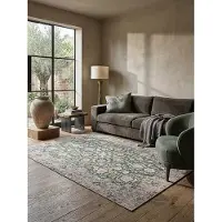 KADIMA DESIGN Teppich Orient Grün 115 x 170 cm - HURST