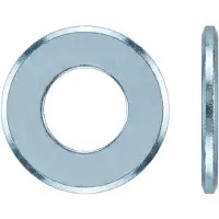 Industrial Quality Supplies DIN 125 Flache Scheibe Stahl B 46mm galvanisch verzinkt mit Fase Form B 25 Stk