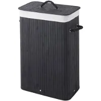 Sealskin Bamboo Laundry basket Black