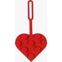 LEGO 3x3 Herz Taschenanhänger in Rot