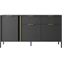 AX Living Modern Catanian 3T2S – Anthrazit Sideboard 153,1 cm Breite
