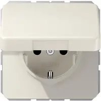 JUNG Steckdose 1f cws glz CD UP Klappd IP20 CD1521BFKL