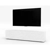 AX Living Zivolli TV-Board 160 cm Weiß mit Lamellenfront