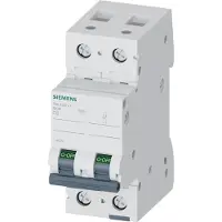 Siemens 5SL4206-7 Leitungsschutzschalter 400V 10kA, 2-polig, C, 6A 5SL42067