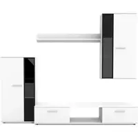 AX Living Hochwertige Wohnwand Formilo 240 cm – Modern & Weiß