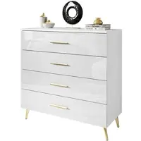 Lookway KOMMODE AURA GRIFFE mit Schubladen Beinfarbe – Gold