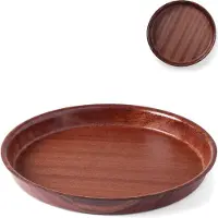 Hendi Serviertablett rund Ø 420 mm Woodform Antirutsch