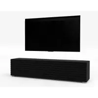 AX Living Zivolli Lowboard 160 cm Schwarz Lamellenfront