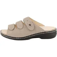 Finn Comfort Damen Pantolette Kos, bequem, Rock, Grau, Leder, NEU - Damenschuhe Pantolette / Zehentrenner, Beige, leder (lipsia)