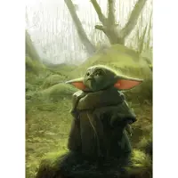 Komar Vliestapete "Digitaldruck Vlies - Mandalorian Grogu Acrylic - Größe 200 x 280 cm" bedruckt glatt Kinderzimmer