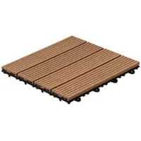 HOME DELUXE Holzfliesen »BAVARO«, 30 x 30 x 2,2 cm, 3 m2 - braun