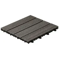 HOME DELUXE Holzfliesen »BAVARO«, 30 x 30 x 2,2 cm, 3 m2 - grau