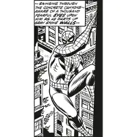 Overig Vliestapete "Digitaldruck Vlies - Spider-Man Classic Climb - Größe 100 x 200 cm" bedruckt glatt Kinderzimmer
