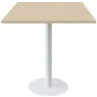 Restootab - Tisch Rome weiß 70x70cm Dekor Coquille matt