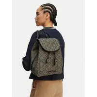 Calvin Klein EMBLEM AOP JACQUARD BACKPACK Damen Tasche Schwarz : Größe - UNICA Größe: UNICA