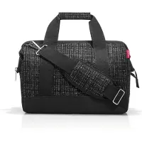 Reisenthel allrounder M, Frau, Handtasche, Medium, Reißverschluss, Schwarz, Muster