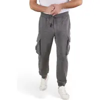 Riverso Cargo Jogginghose Herren Baumwolle Regular Fit RIVLoris Regular Fit Grau Standard 2 M