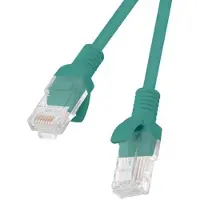 Lanberg PCU6-10CC-0025-G, 0,25 m, Cat6, U/UTP (UTP), RJ-45, RJ-45, Grn