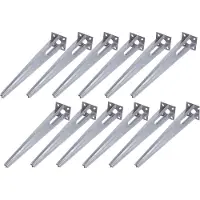Baumarktplus 12x Bodenhülse Einschlaghülse für Ø 34 mm Bodeneinschlaghülse 50 cm Länge Zau... 1er