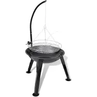 vidaXL BBQ Schwenkgrill Rund