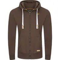 Riverso Sweatjacke Herren mit Kapuze Reißverschluss Regular Fit RIVNoah Regular Fit Braun M