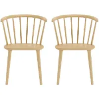 Ebuy24 (2er Set) Bobby Esszimmerstuhl Natur.