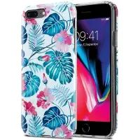 Cadorabo IMD TPU Bunte Blumen & Blätter Cover