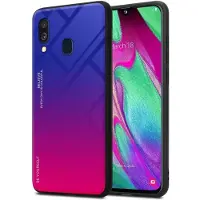 Cadorabo TPU 2 Farben Glas Cover