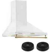 Klarstein Montblanc Dunstabzugshaube Umluftset 610m³/h 165W 2x1,5W weiß