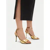 Eva Minge Sandalen EO-FLORA-LT1605-6 Goldfarben