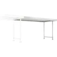 WSM Überdachungssystem Modell Leipzig, einseitig, Anbaueinheit, T 2200 mm, B 4300 mm, verzinkt