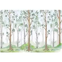 WALLARENA Fototapete Wald in Grün | Gr.: 150 x 105 cm