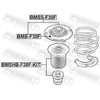 FEBEST Federbeinstützlager BMSS-F30F