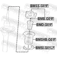 FEBEST Federbeinstützlager bmssg01f Vorderachse für BMW