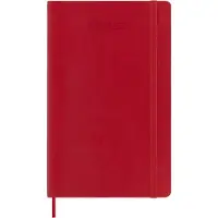 Moleskine Wochen-Notizkalender 26/27 DSF218WN3 18M liniert SC rot 13x21cm